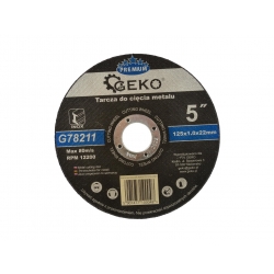 Tarcza do cięcia metalu GEKO PREMIUM 125x1.0 Inox