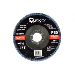 Tarcza listkowa"CYRKON" 125mm P60 GEKO PREMIUM