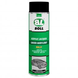 Lakier akrylowy RALLY - spray 500 ml - czarny połysk